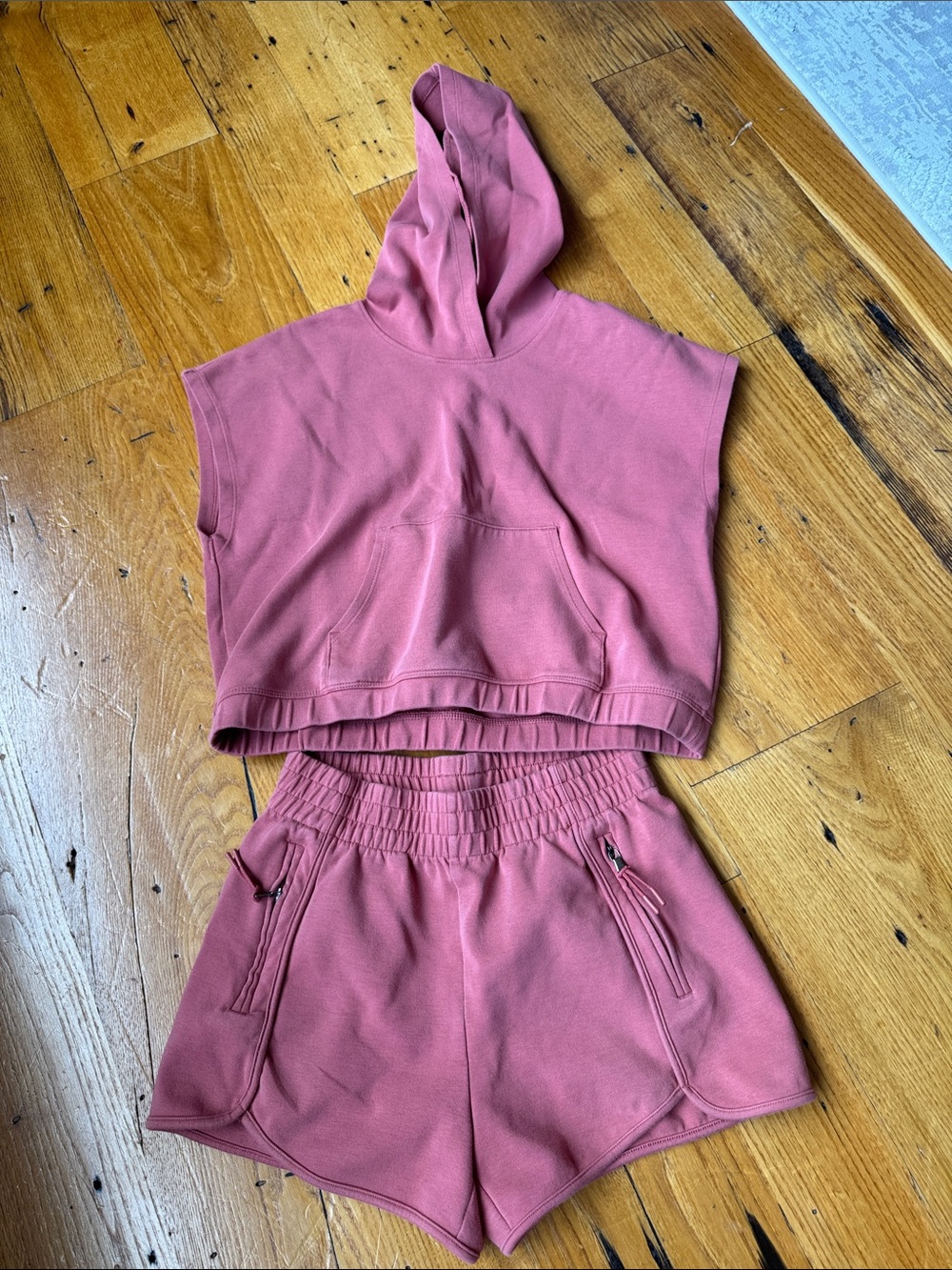 Old Navy Cropped Hoodie & Shorts Set